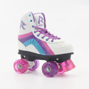 Tradicional 4 ruedas brillo discoteca kids patines patines